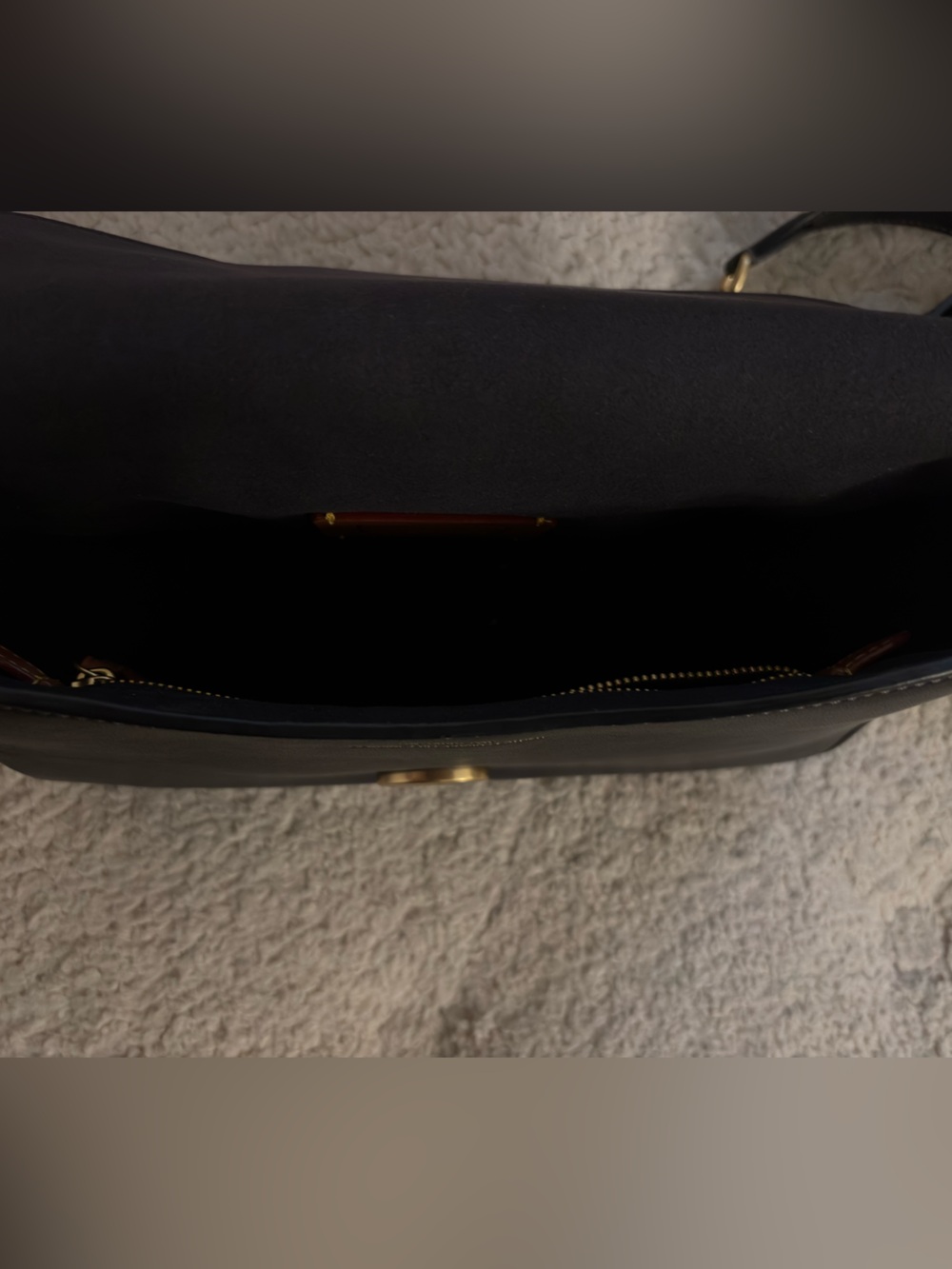 Coach Soft Tabby Shoulder Bag Black Brass Hardware - Picture 9 of 13